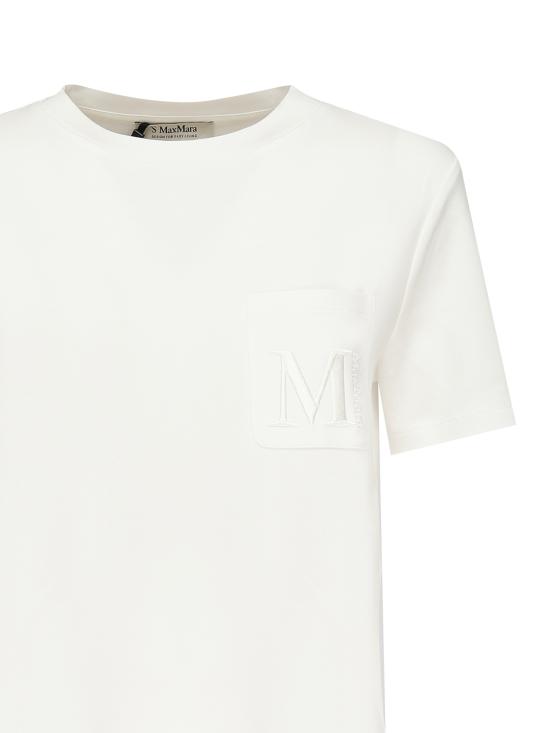 25FW 에스막스마라 반팔 티셔츠 2529976011600 001 Off white - 'S MAX MARA