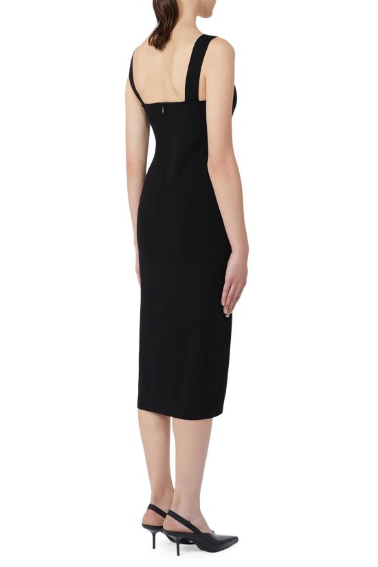 25FW 막스마라 미디 원피스 2521326021600 008 Black - MAX MARA