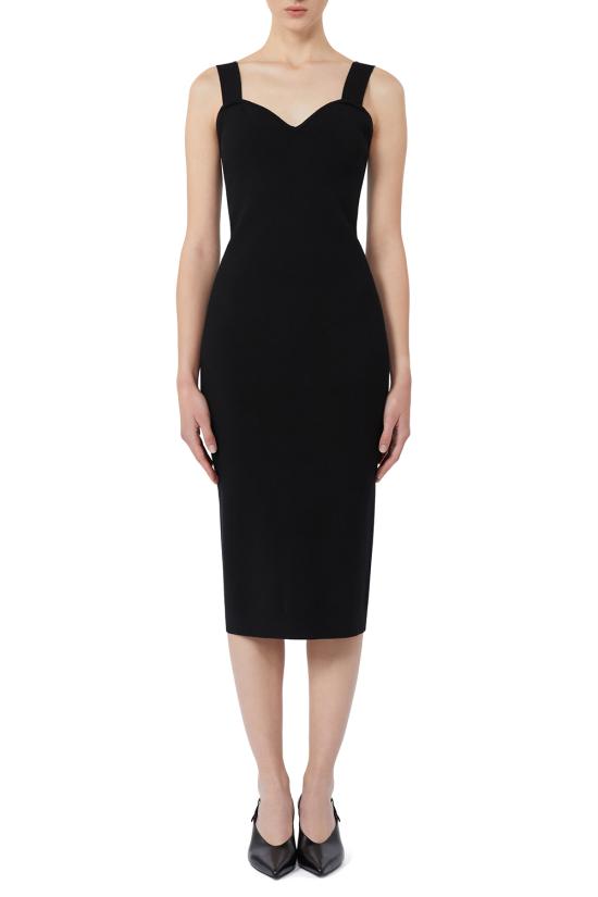 25FW 막스마라 미디 원피스 2521326021600 008 Black - MAX MARA