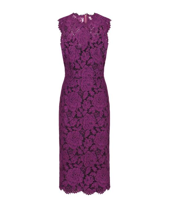 25FW 돌체앤가바나 미디 원피스 F6H0ZTHLM7L F0571 Purple