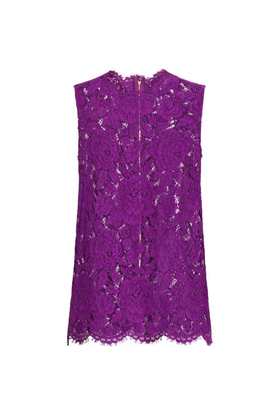 25FW 돌체앤가바나 민소매 티셔츠 F73G9THLM7L F0571 Purple