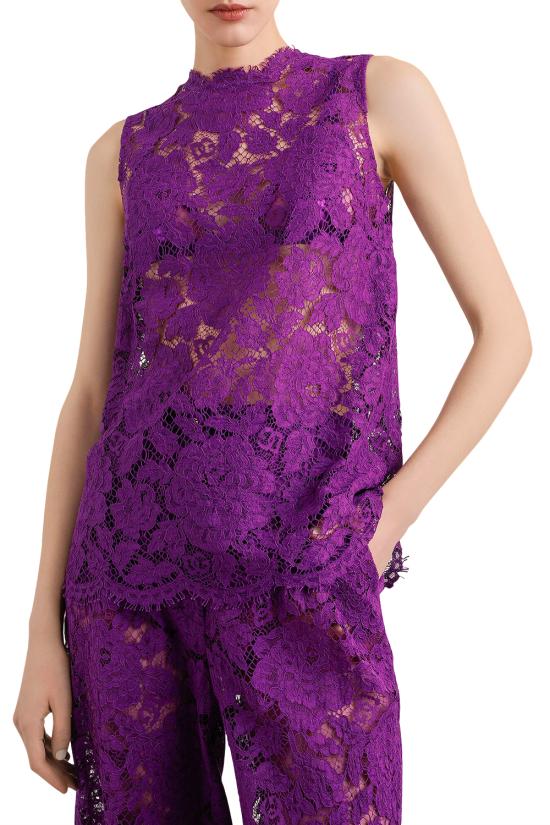 25FW 돌체앤가바나 민소매 티셔츠 F73G9THLM7L F0571 Purple - DOLCE & GABBANA