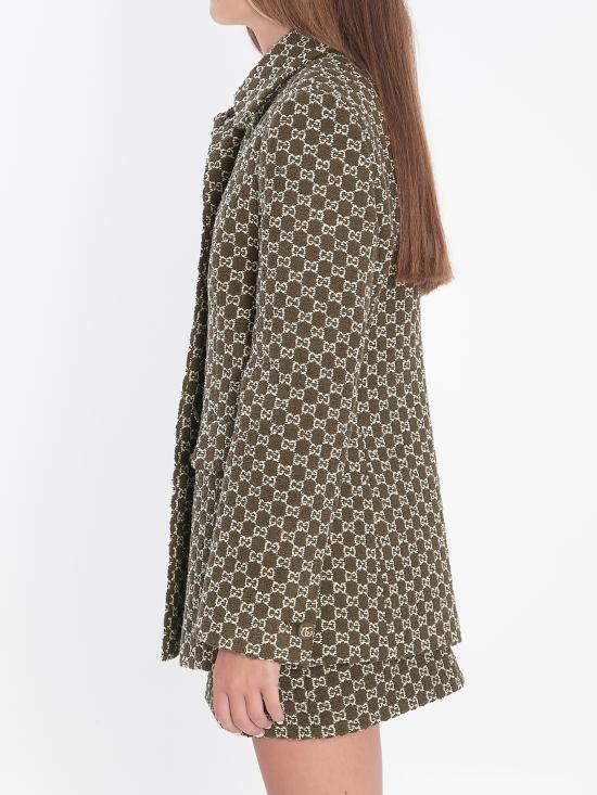 25FW 구찌 코튼 부클레 자켓 835539 GREEN - GUCCI