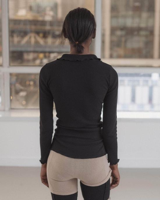  베이스레인지 반팔 티셔츠 아이소 셔츠 블랙 - BASERANGE