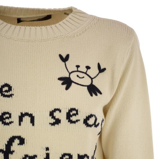 25FW 위켄드막스마라 NESPOLA 네스폴라 코튼 코르도네 스웨터 2525366171600 IVORY - WEEKEND MAX MARA