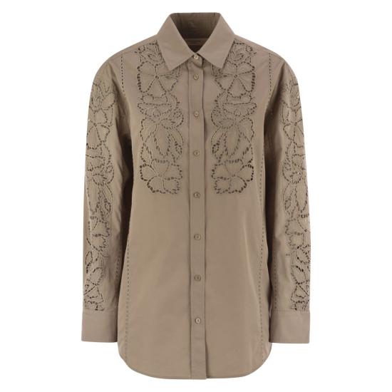 25FW 위켄드막스마라 블라우스/셔츠 2525196011600 LIGHT BROWN