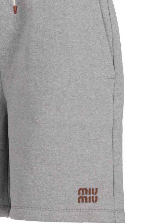  미우미우 숏팬츠 MJP338SOOO13UKF0031 Grey - MIU MIU