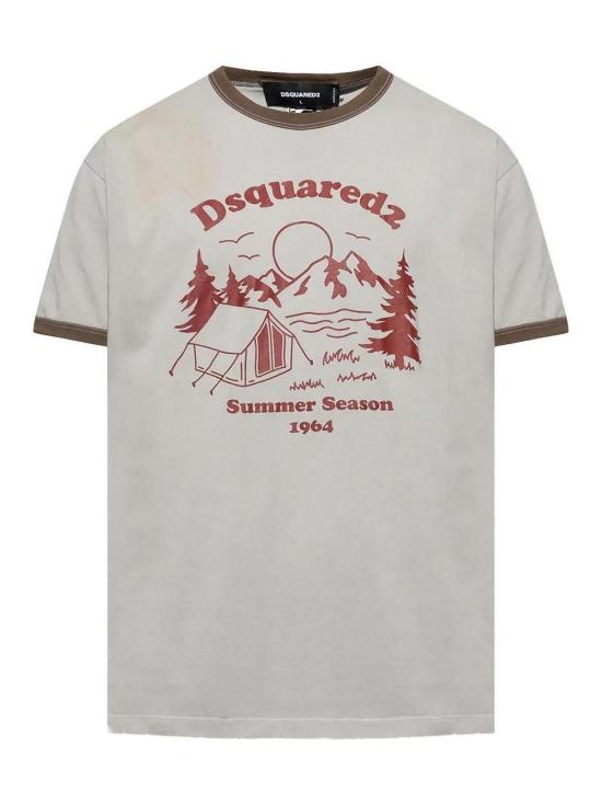 25SS 디스퀘어드2 반팔 티셔츠 S74GD1390D20035850 Light Grey