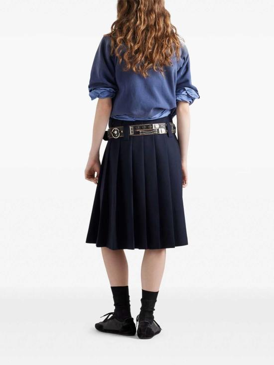  프라다 반팔 티셔츠 135730SOOO16VZF0124 Dark Blue - PRADA