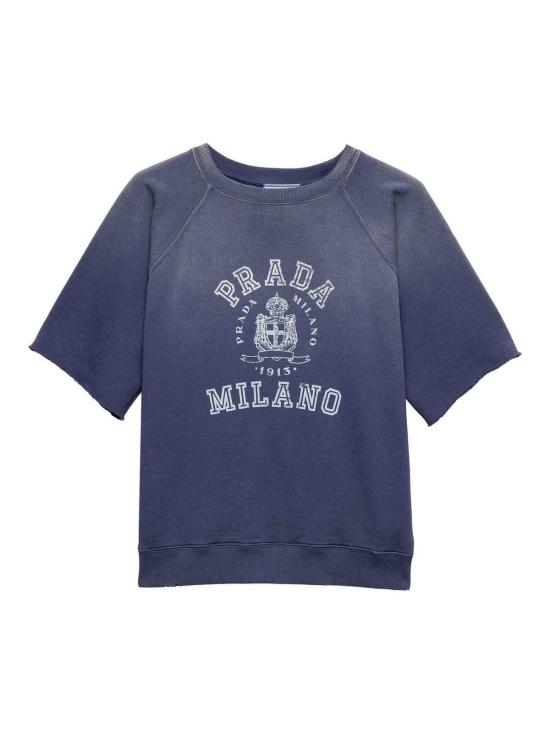  프라다 반팔 티셔츠 135730SOOO16VZF0124 Dark Blue