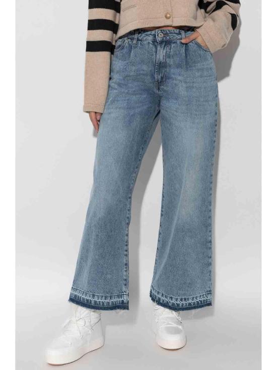  하프보이 스트레이트 팬츠 HFW241WBPN048105D01 Light Blue - HALFBOY