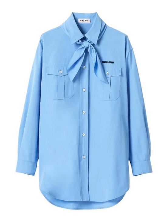  미우미우 셔츠 MK1918SOOO10RGF0013 Light Blue