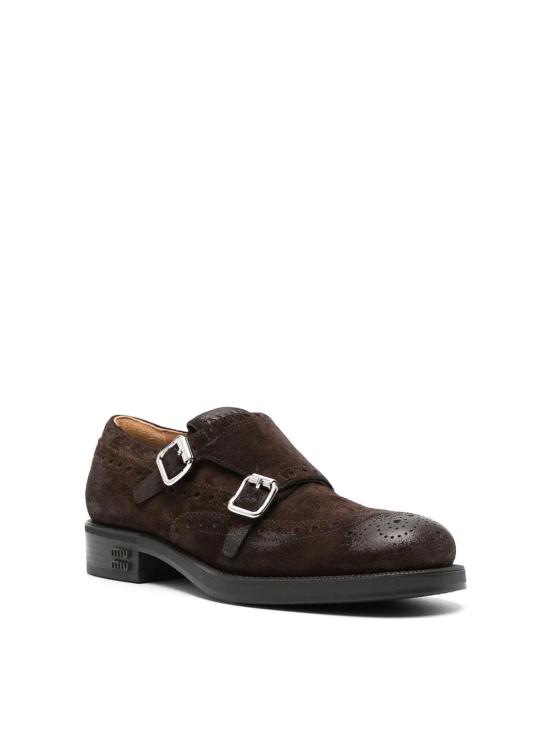 25FW 미우미우 로퍼 5E039EFM0300B2F0003 Dark Brown - MIU MIU