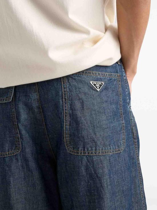  프라다 데님 팬츠 GEP403SOOO14J2F0008 Light Beige - PRADA