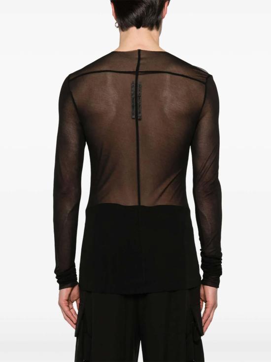 26SS 릭 오웬스 긴팔 티셔츠 RU01E5271JCR09 Black - RICK OWENS