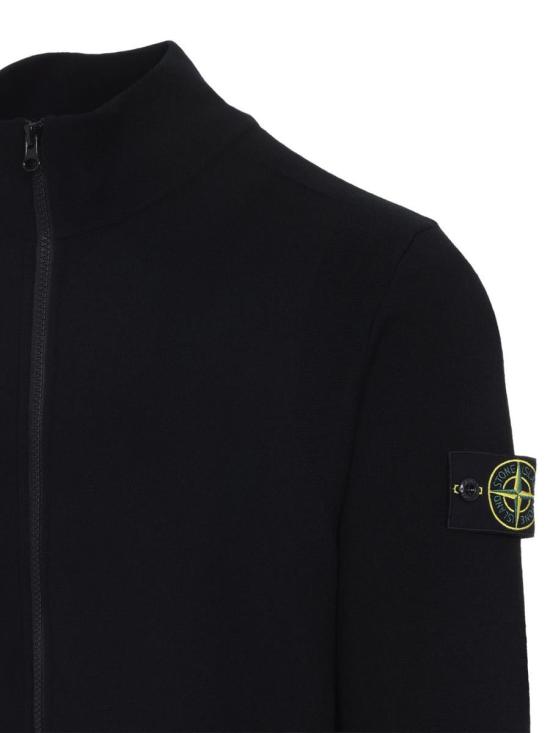 25FW 스톤 아일랜드 집업 니트 K2S155100062S00A1V0029 Black - STONE ISLAND