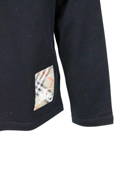 25FW [키즈] 버버리 티셔츠 8112458 1004 Black - BURBERRY