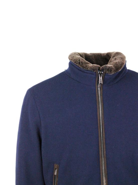 25FW 무레르 벨라티 MRW 구스 다운 패디드 자켓 BELLATI MRW U0497 Blue - MOORER