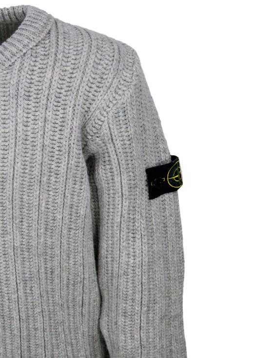 25FW [키즈] 스톤 아일랜드 캐시미어 니트 K2S165100008S00M7 V0M64 Grey - STONE ISLAND