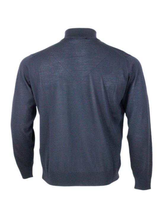 25FW 필리포 드 로렌티스 집업 니트 FZ1MLRM16R 890 Blue - FILIPPO DE LAURENTIIS