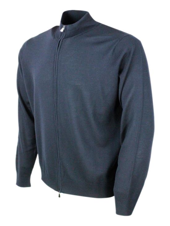 25FW 필리포 드 로렌티스 집업 니트 FZ1MLRM16R 890 Blue - FILIPPO DE LAURENTIIS