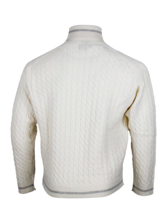 25FW 일레븐티 터틀넥 L75MAGL03 MAG 0013 Cream - ELEVENTY