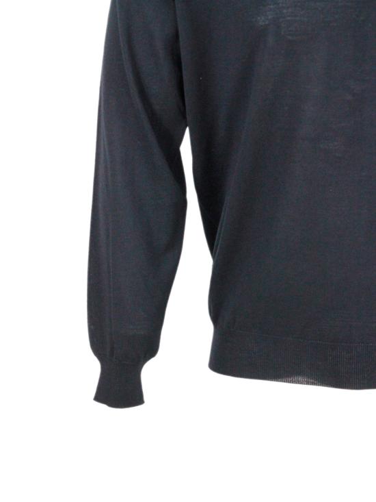 25FW 필리포 드 로렌티스 터틀넥 DV1MLRM16R 990 Black - FILIPPO DE LAURENTIIS