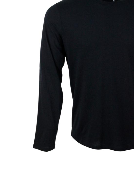 25FW 알마니 긴팔 티셔츠 8NZM77 ZJA5Z 1200 Black - ARMANI