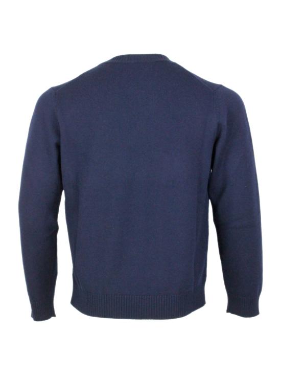 25FW 말로 스웨터 UXA128F2B17 E11 Blue - MALO