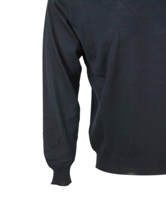 25FW 필리포 드 로렌티스 스웨터 GC1MLRM16R 990 Black - FILIPPO DE LAURENTIIS