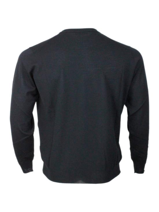 25FW 필리포 드 로렌티스 스웨터 GC1MLRM16R 990 Black - FILIPPO DE LAURENTIIS