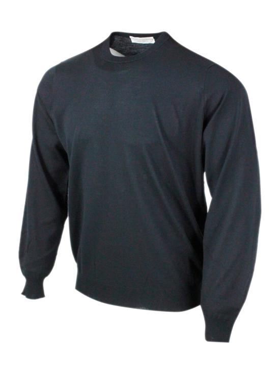 25FW 필리포 드 로렌티스 스웨터 GC1MLRM16R 990 Black - FILIPPO DE LAURENTIIS