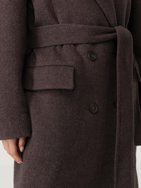 25FW 브루넬로 쿠치넬리 브루넬로 쿠치넬리 더블 브레스티드 피 코트 MD5329893 C017 Dark - BRUNELLO CUCINELLI