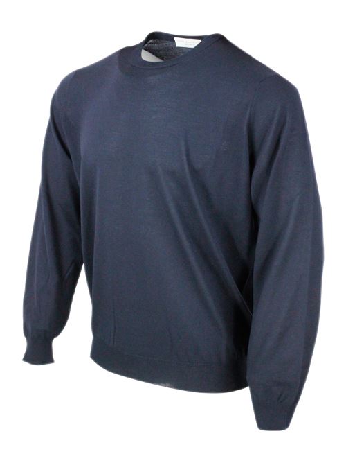 25FW 필리포 드 로렌티스 스웨터 GC1MLRM16R 890 Blue - FILIPPO DE LAURENTIIS