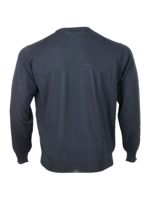 25FW 필리포 드 로렌티스 스웨터 GC1MLRM16R 890 Blue - FILIPPO DE LAURENTIIS