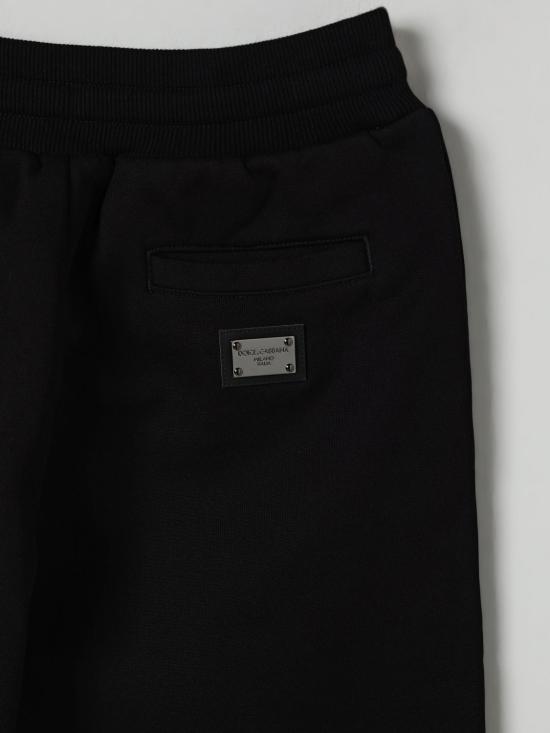 25FW [키즈] 돌체앤가바나 트레이닝/조거 팬츠 L4JPT0G7I2P N0000 Black - DOLCE & GABBANA