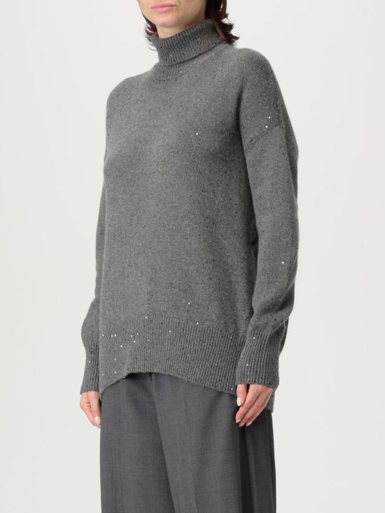 25FW 브루넬로 쿠치넬리 터틀넥 M73539914 CJ079 Grey - BRUNELLO CUCINELLI