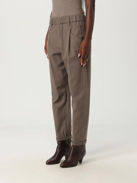 25FW 브루넬로 쿠치넬리 스트레이트 팬츠 MA126P8417 C3981 Grey - BRUNELLO CUCINELLI