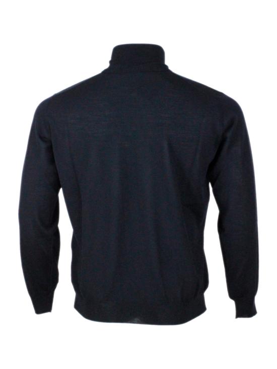 25FW 필리포 드 로렌티스 터틀넥 DV1MLRM16R 890 Blue - FILIPPO DE LAURENTIIS