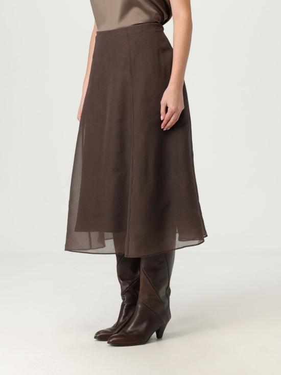 25FW 브루넬로 쿠치넬리 롱 스커트 MF940G3877 C4222 Dark - BRUNELLO CUCINELLI