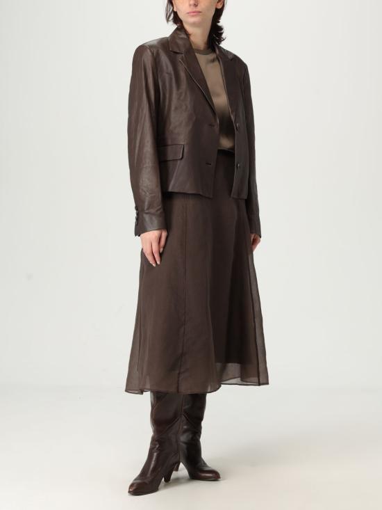 25FW 브루넬로 쿠치넬리 롱 스커트 MF940G3877 C4222 Dark - BRUNELLO CUCINELLI