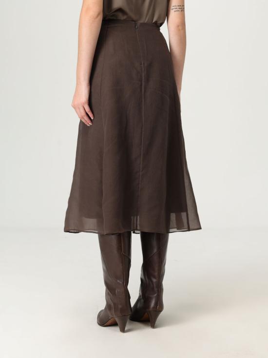 25FW 브루넬로 쿠치넬리 롱 스커트 MF940G3877 C4222 Dark - BRUNELLO CUCINELLI