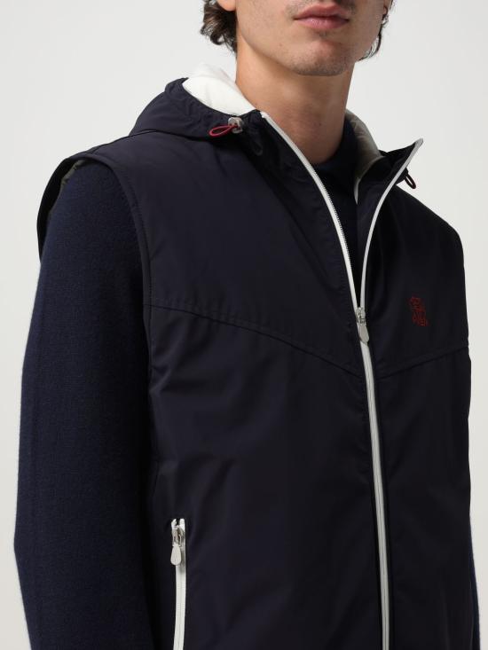 25FW 브루넬로 쿠치넬리 베스트 MM49A7432G C1086 Blue - BRUNELLO CUCINELLI