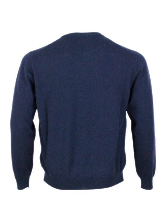 25FW 말로 스웨터 UXA384F1K02 E11C Blue - MALO