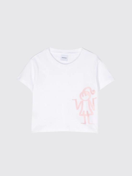 25FW [키즈] 아스페시 티셔츠 S23006TSM0126 0165 White