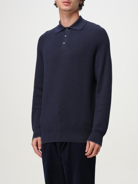 25FW 브루넬로 쿠치넬리 폴로 티셔츠 M29400105 CW425 Blue - BRUNELLO CUCINELLI