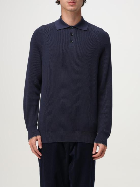 25FW 브루넬로 쿠치넬리 폴로 티셔츠 M29400105 CW425 Blue