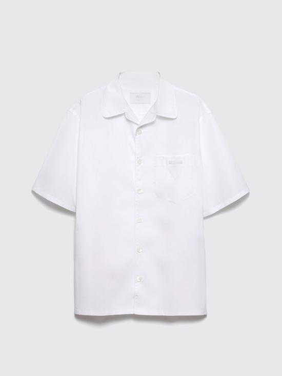 25FW 프라다 반팔 셔츠 UCS52410IV F0009 White