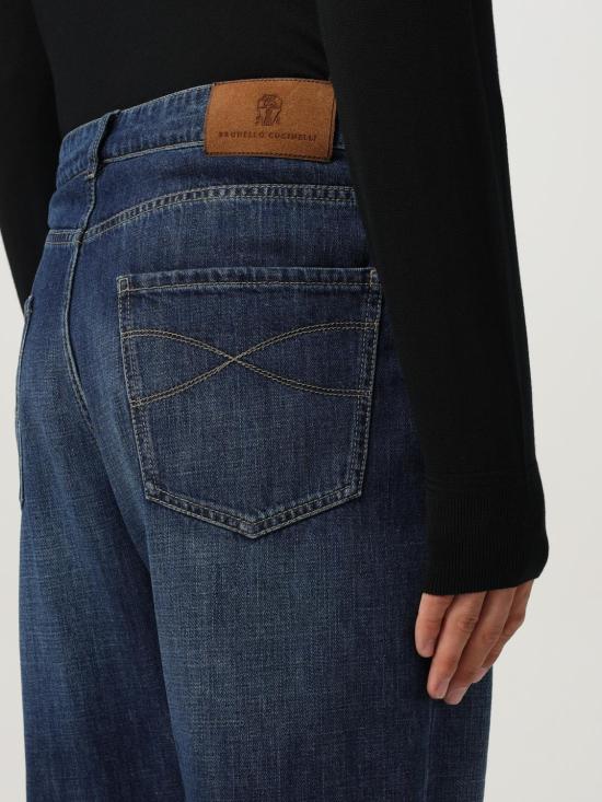 26SS 브루넬로 쿠치넬리 데님 팬츠 M0Z37X1290 C1468 Blue - BRUNELLO CUCINELLI