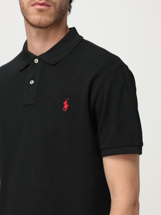 25FW 폴로 랄프로렌 폴로 티셔츠 710795080 006 Black - POLO RALPH LAUREN